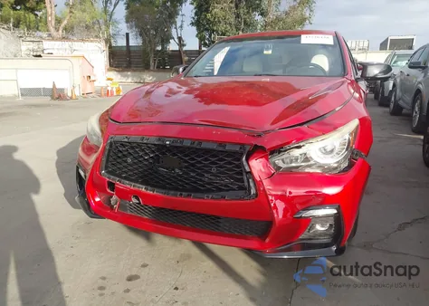 2022 Infiniti Q50 Red Sport 400 Awd from USA, damaged, VIN JN1FV7DR2NM390437